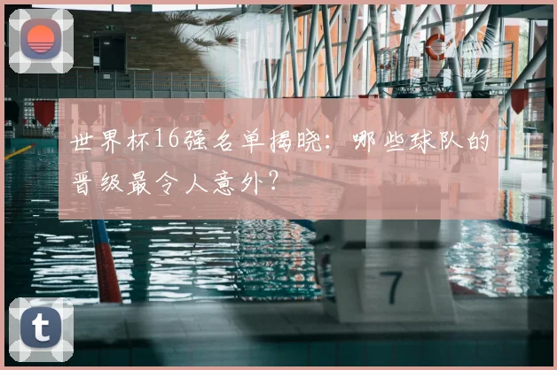 世界杯16强名单揭晓：哪些球队的晋级最令人意外？